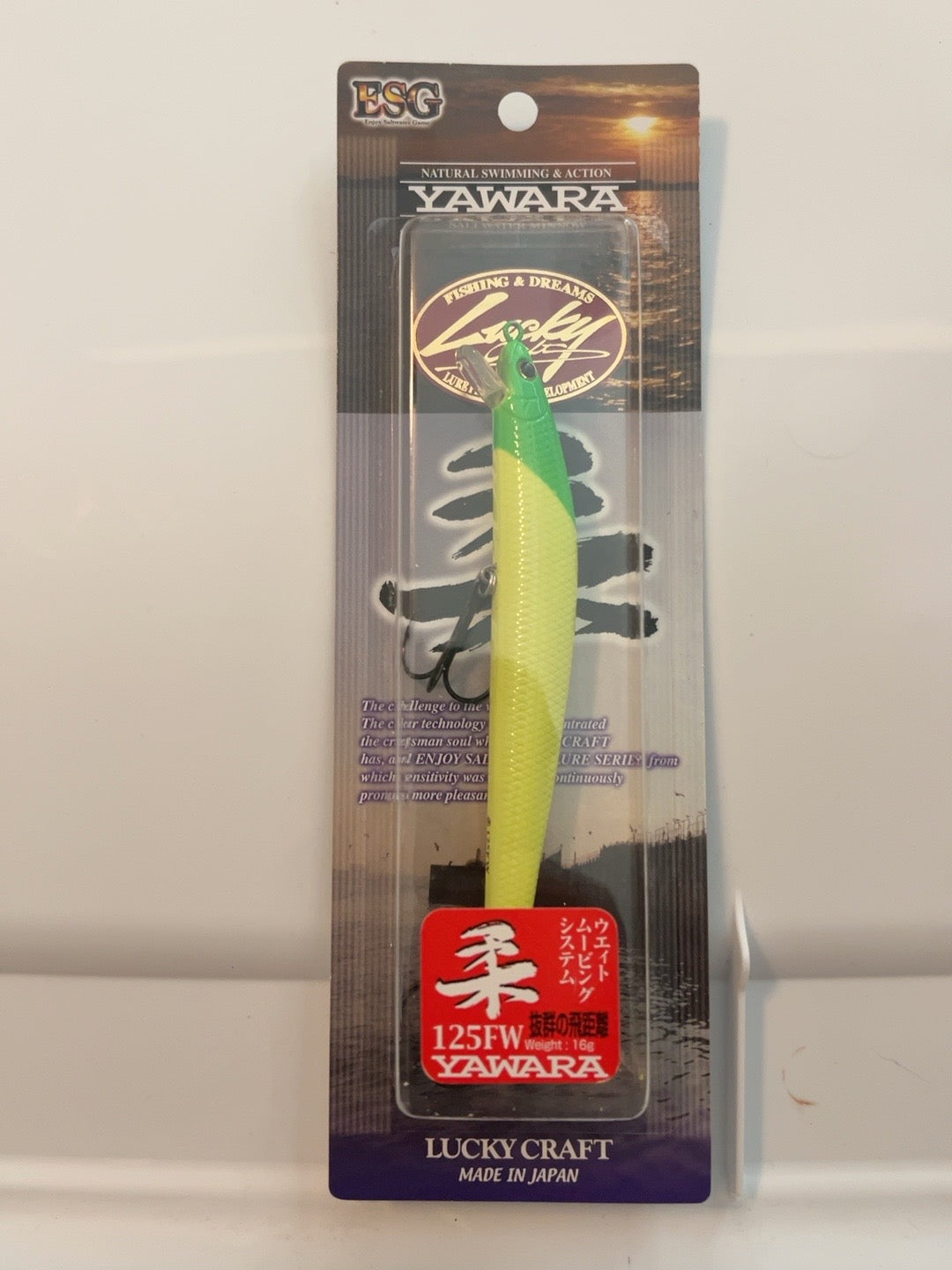Lucky Craft Yawara 125FW – Green Head Chart – 125mm – 16g