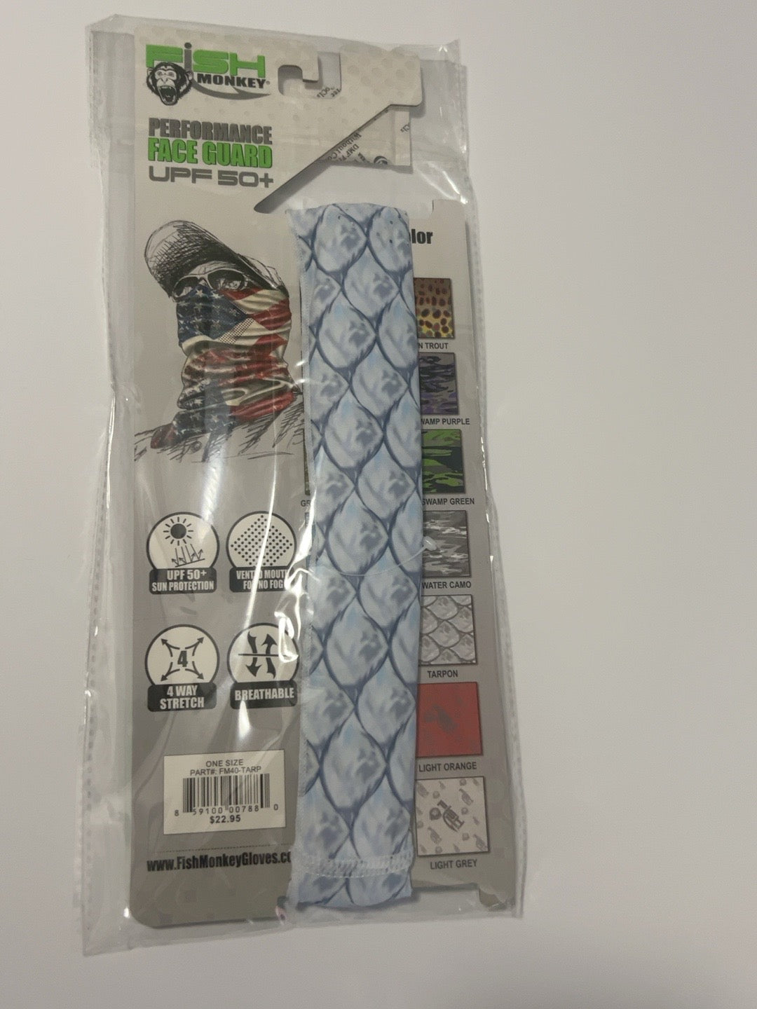 Fish Monkey Performance Face Guard – Tarpon – UPF 50+